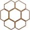 Ekena Millwork Florin Wood Fretwork Pierced Ceiling Medallion, Walnut, 30"OD x 12 3/4"ID x 1/4"T CMWP30X30X0250FOWA - alternate 1